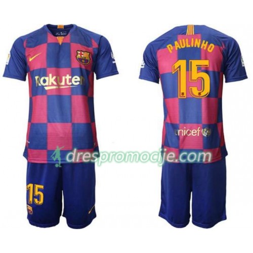 FC Barcelona Dres Paulinho 15 Dječji Domaći 2019/20 Kratkih Rukava FC Barcelona Dres Paulinho 15 Dječji Domaći 2019/20 Kratkih Rukava